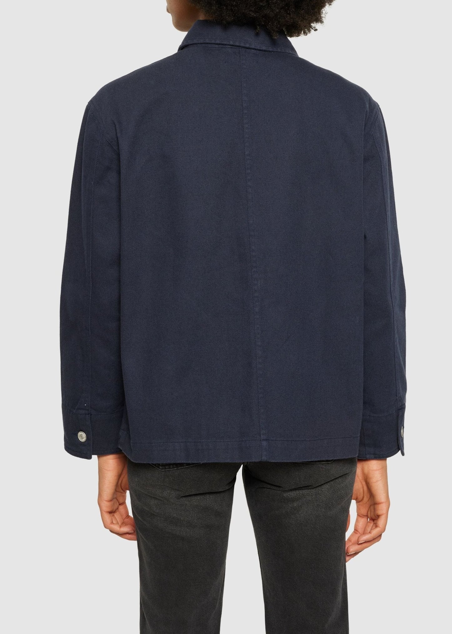 Veste en coton bio | marine "twill workwear jacket night sky"