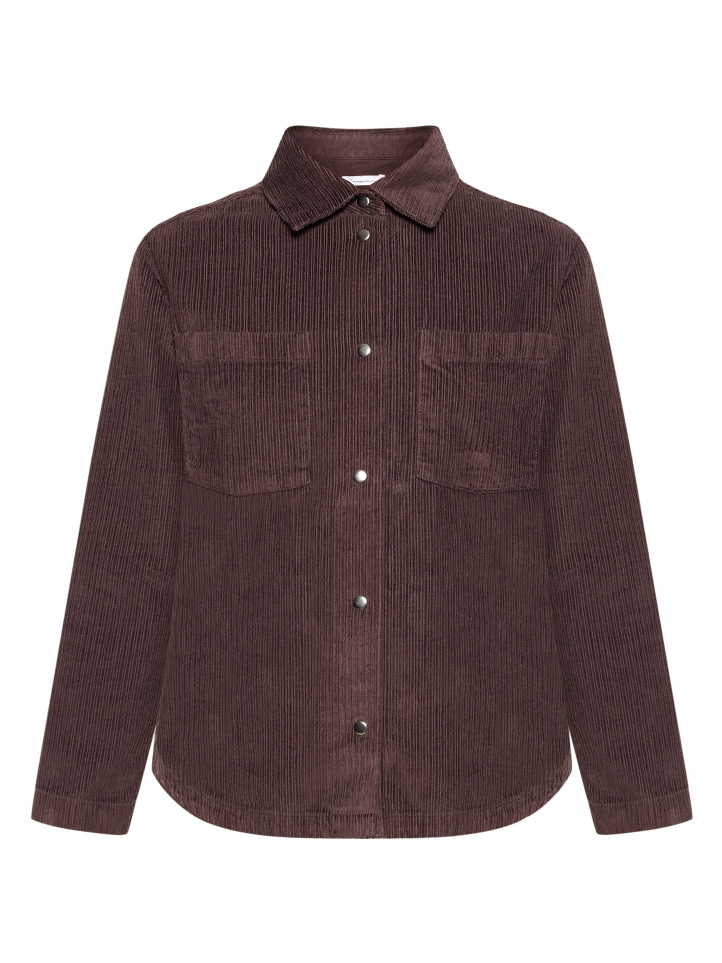 Surchemise velours en coton bio | marron "irrregular corduroy overshirt chocolate plum"