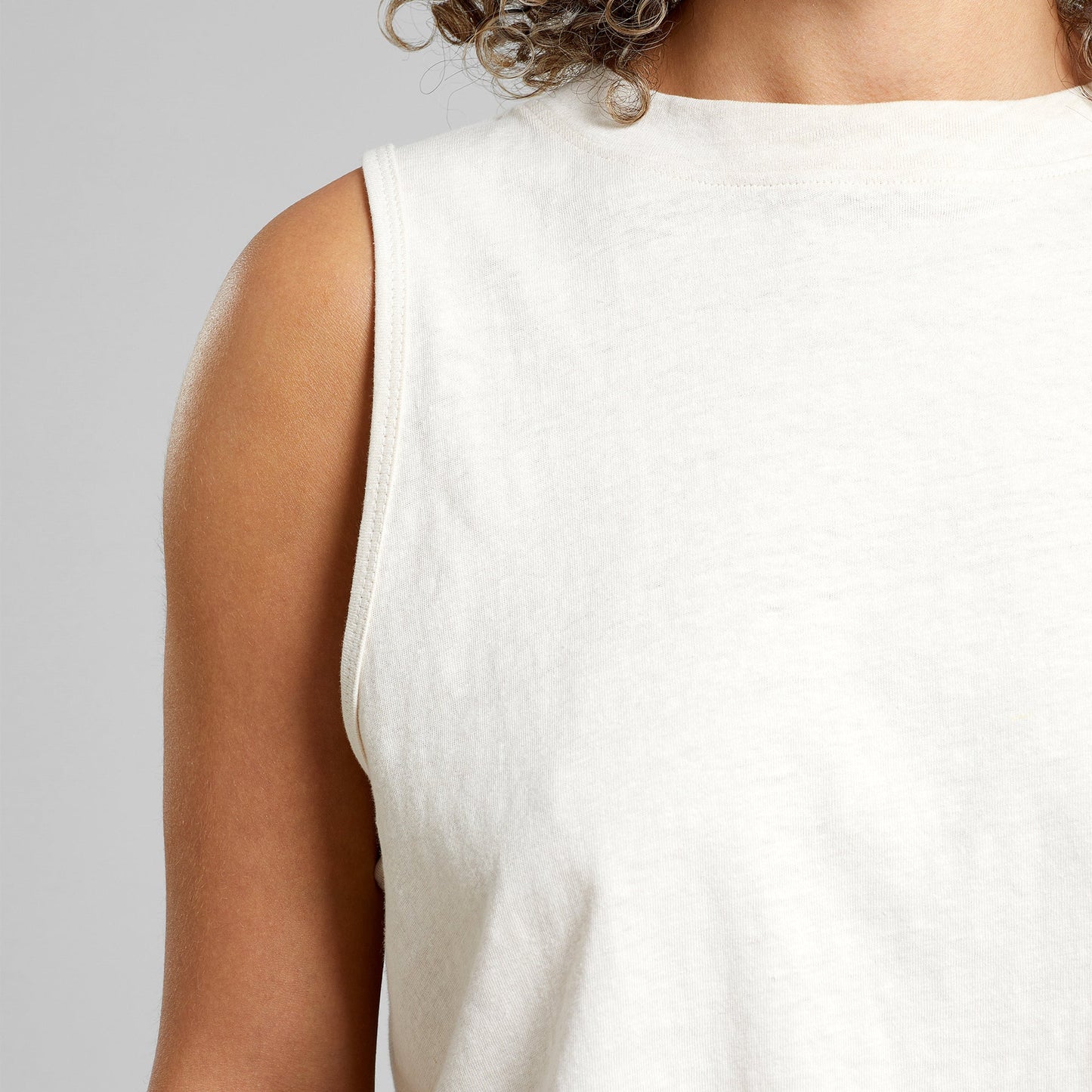 Débardeur en coton bio et chanvre | Blanc "top namsos hemp vanilla white"