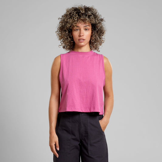 Débardeur en coton bio et chanvre | Rose "top namsos hemp violet purple"