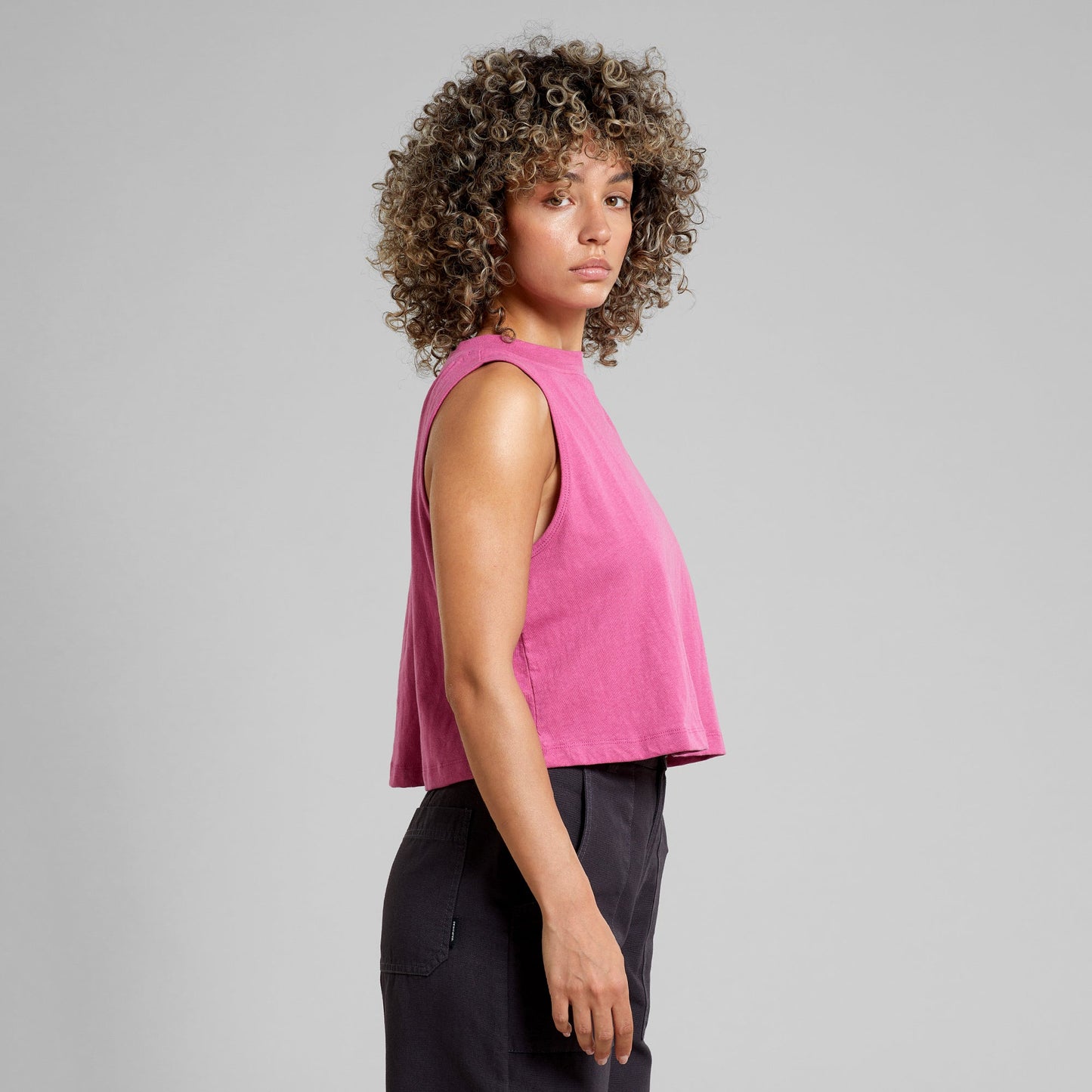 Débardeur en coton bio et chanvre | Rose "top namsos hemp violet purple"