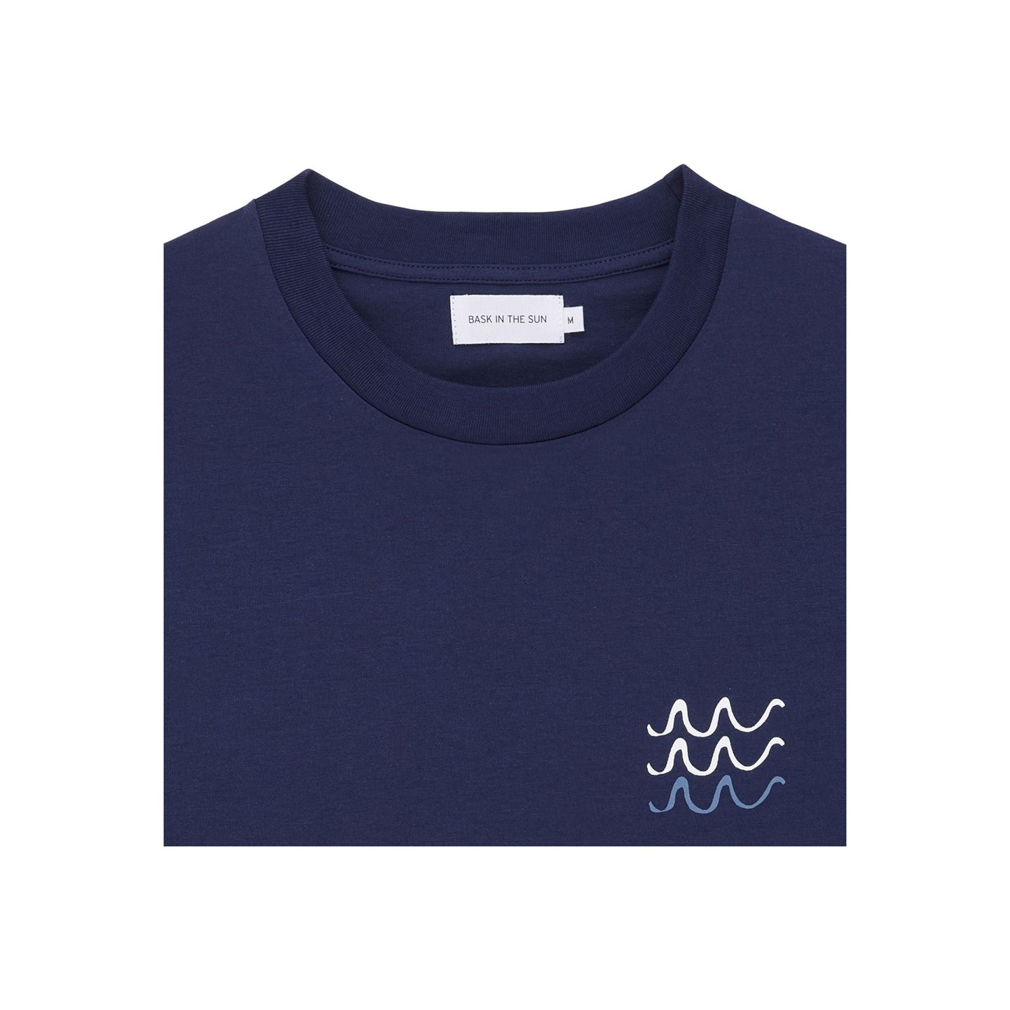 T-shirt imprimé en coton bio | marine "navy rolls tee"