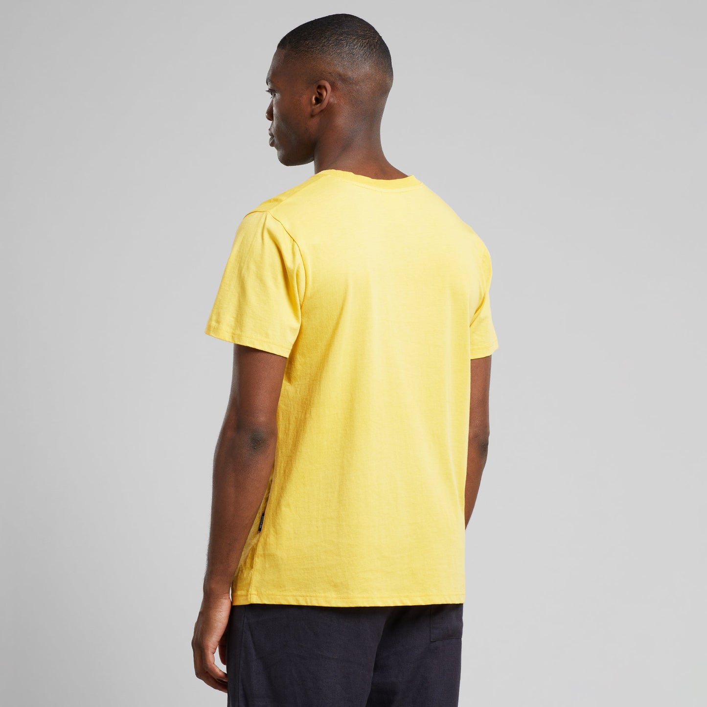 T-shirt imprimé en coton bio | jaune "t-shirt stockholm retro velo love misted yellow"