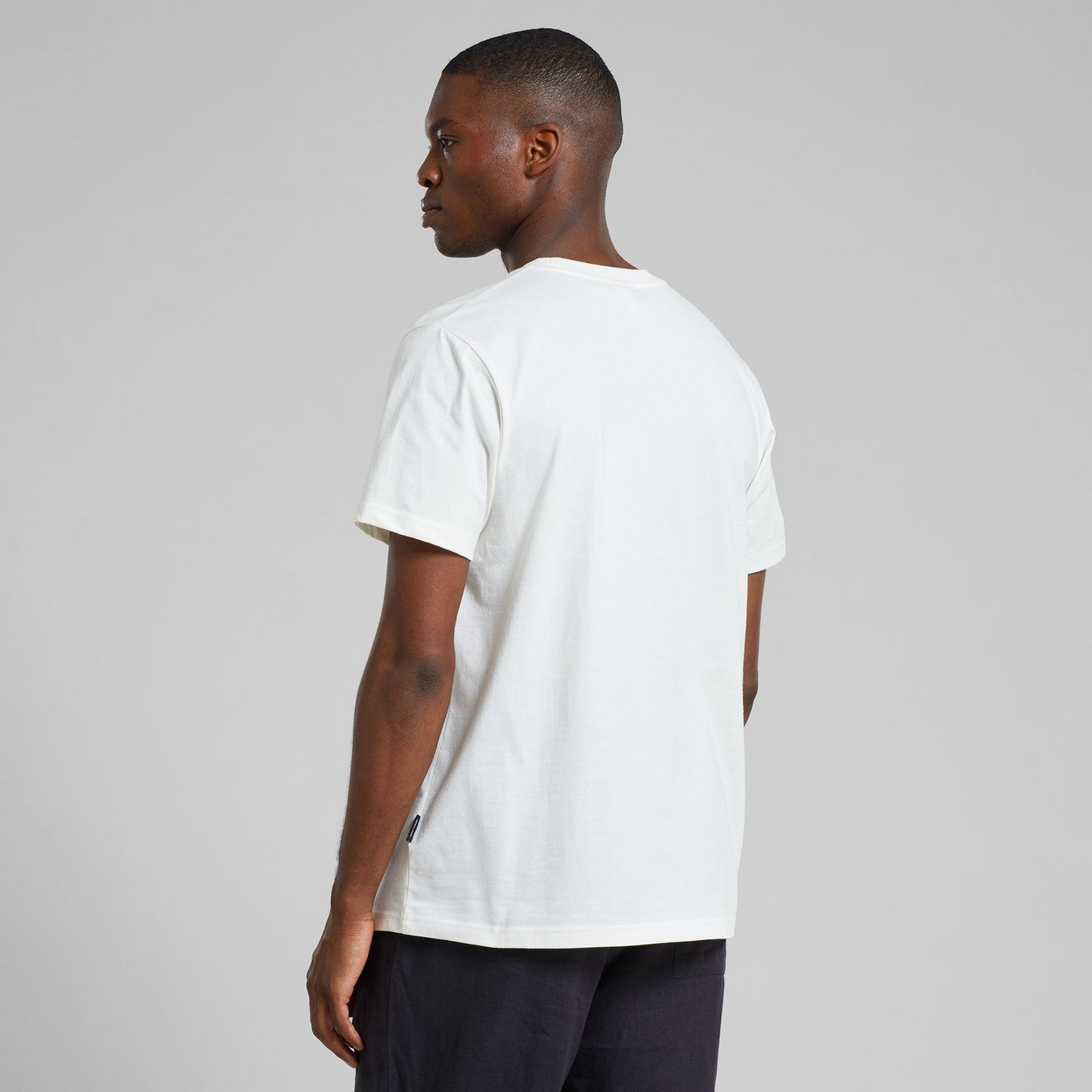 T-shirt imprimé en coton bio | blanc "t-shirt stockholm siesta fiesta hands off white"