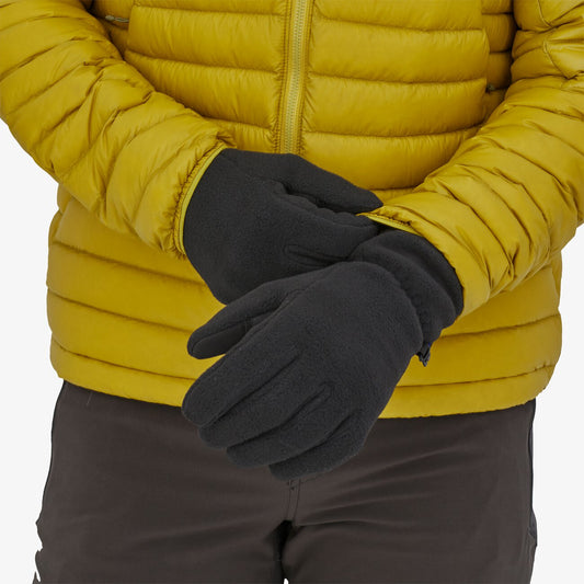 Gants noirs en polaire synchilla - synchilla fleece gloves black