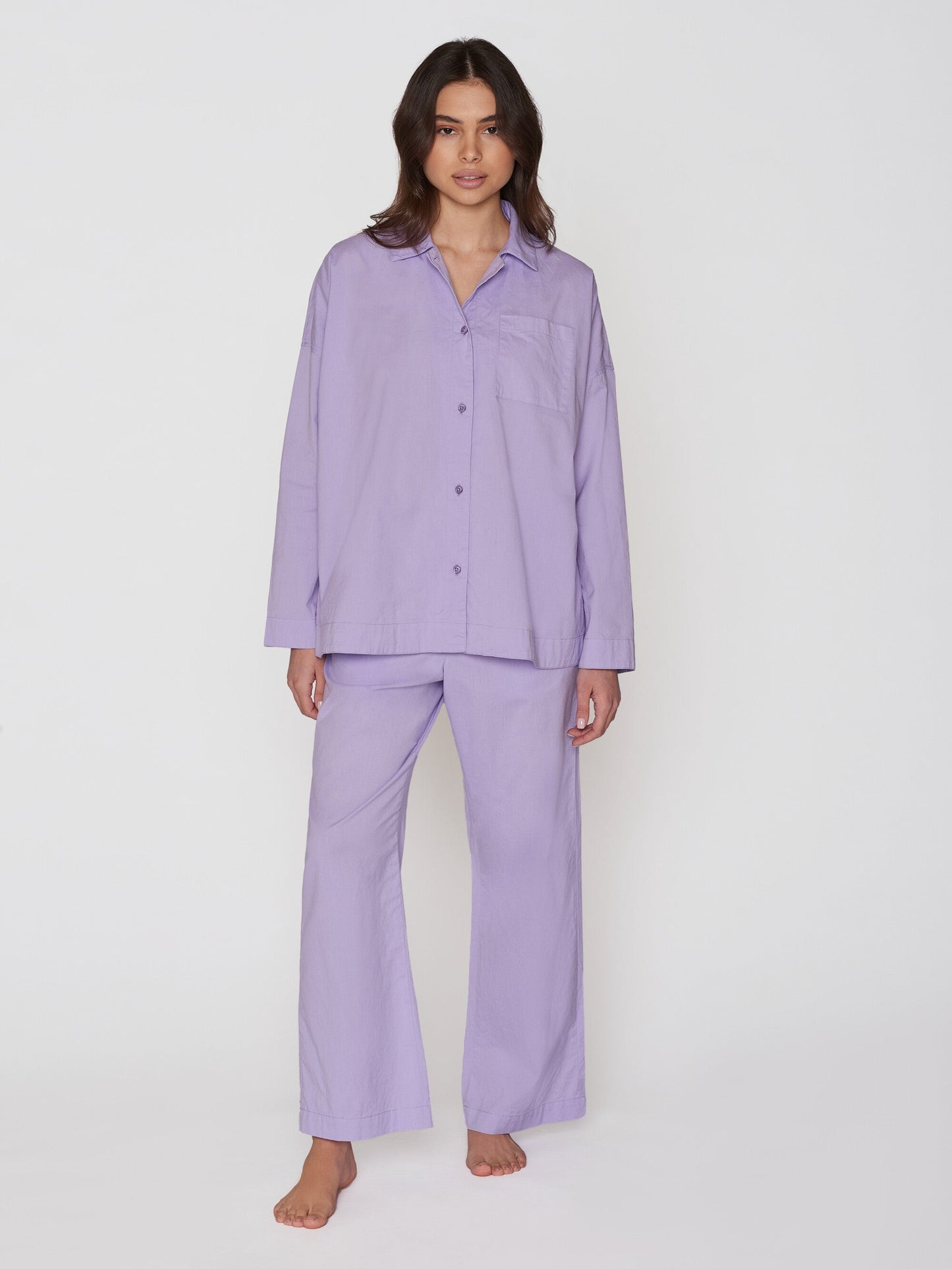 Ensemble de pyjama en coton bio | Violet "pyjama set violet tulip"