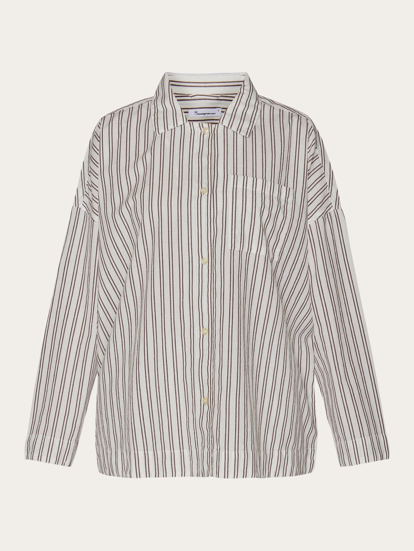 Ensemble de pyjama en coton bio | Rayures marron "pyjama set stripe brown"