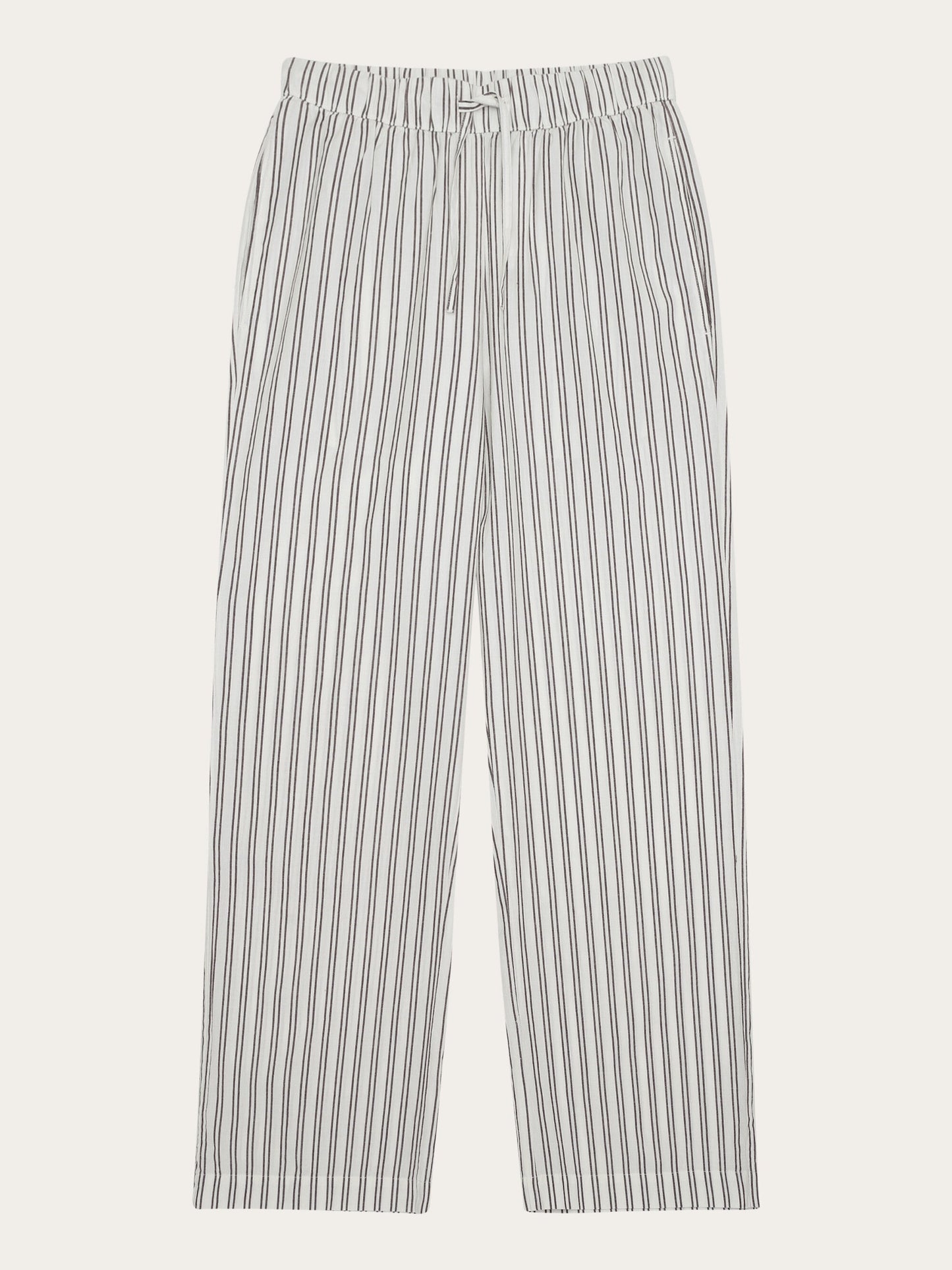 Ensemble de pyjama en coton bio | Rayures marron "pyjama set stripe brown"