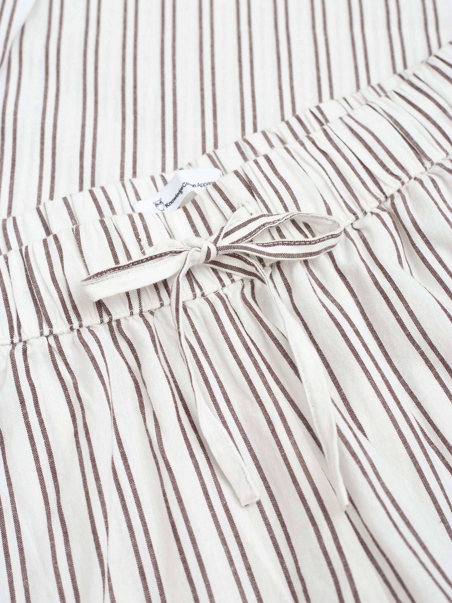 Ensemble de pyjama en coton bio | Rayures marron "pyjama set stripe brown"