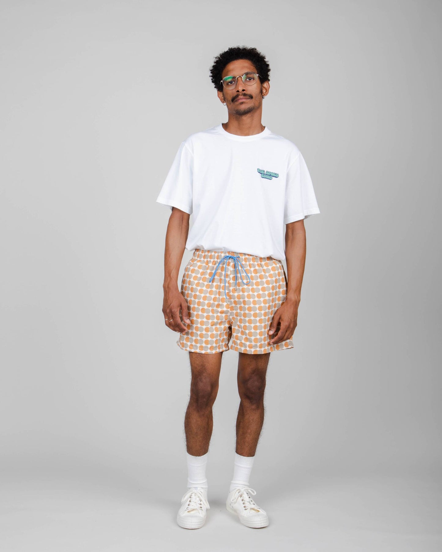 Short de bain en matière recyclée | Multicolore "eclipse swimsuit storm blue"