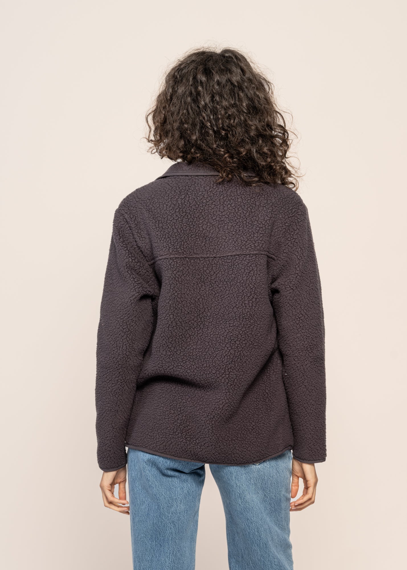 Polaire zippée en matière recyclée | noir "w's retro pile jkt ink black"