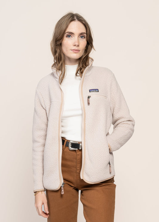 Polaire zippée en matière recyclée | beige "w's retro pile jkt shroom taupe"