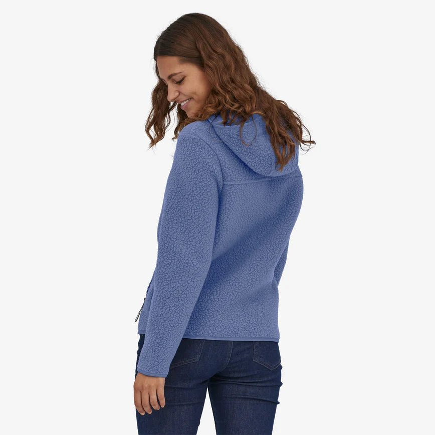 Polaire zippée bleu clair - retro pile hoody current blue
