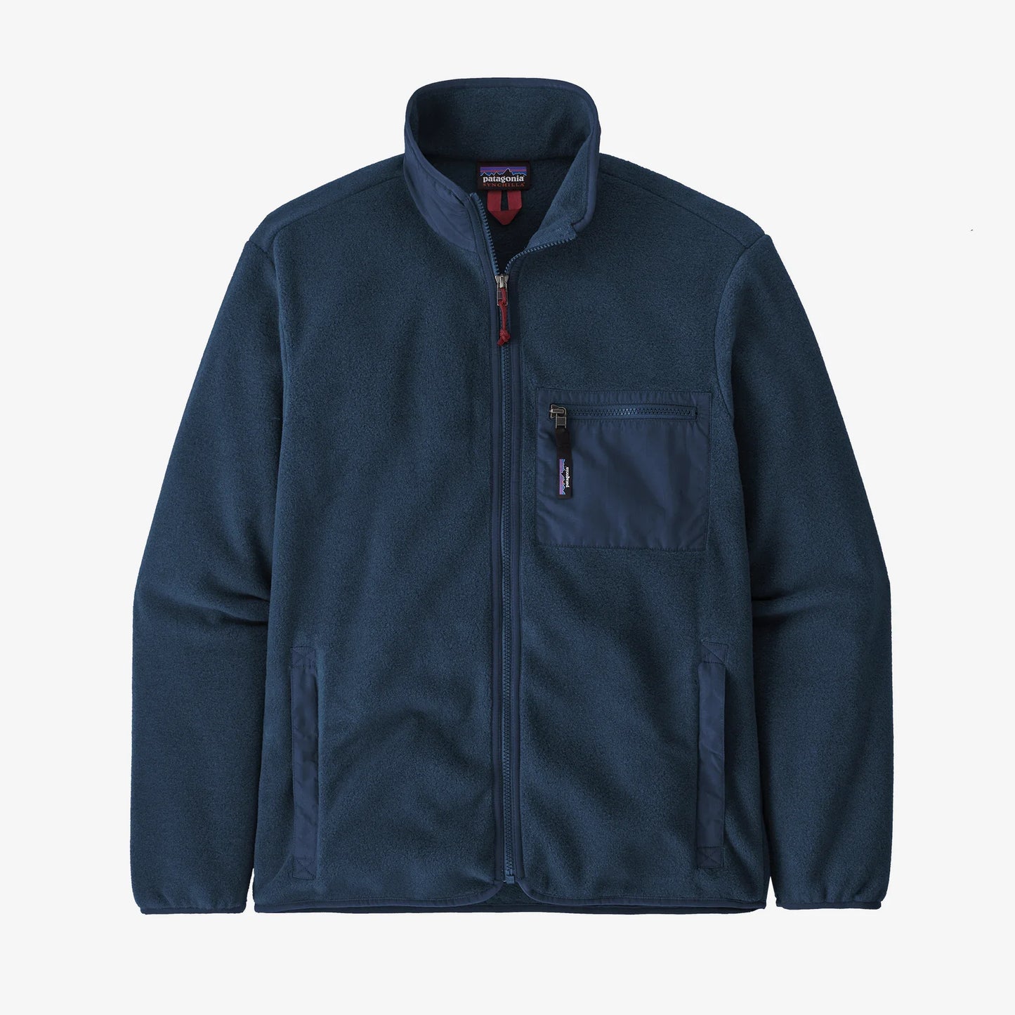 Polaire zippée marine en matières recyclées - m's synch jkt new navy
