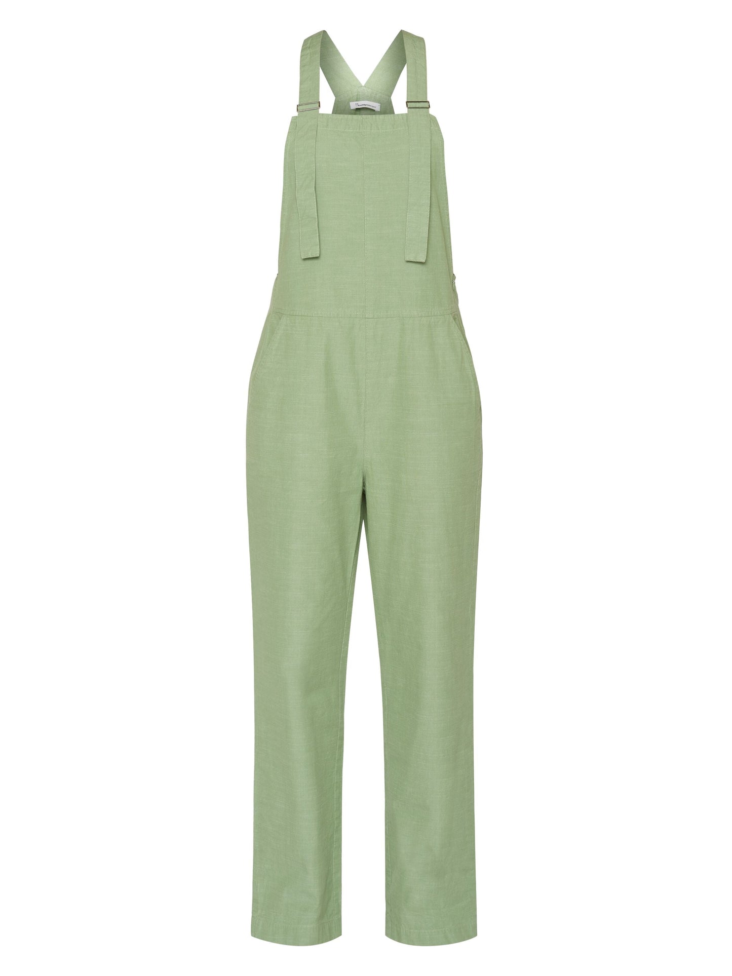 Salopette en coton bio | Vert "gale straight slub yarn jumpsuit shale green"