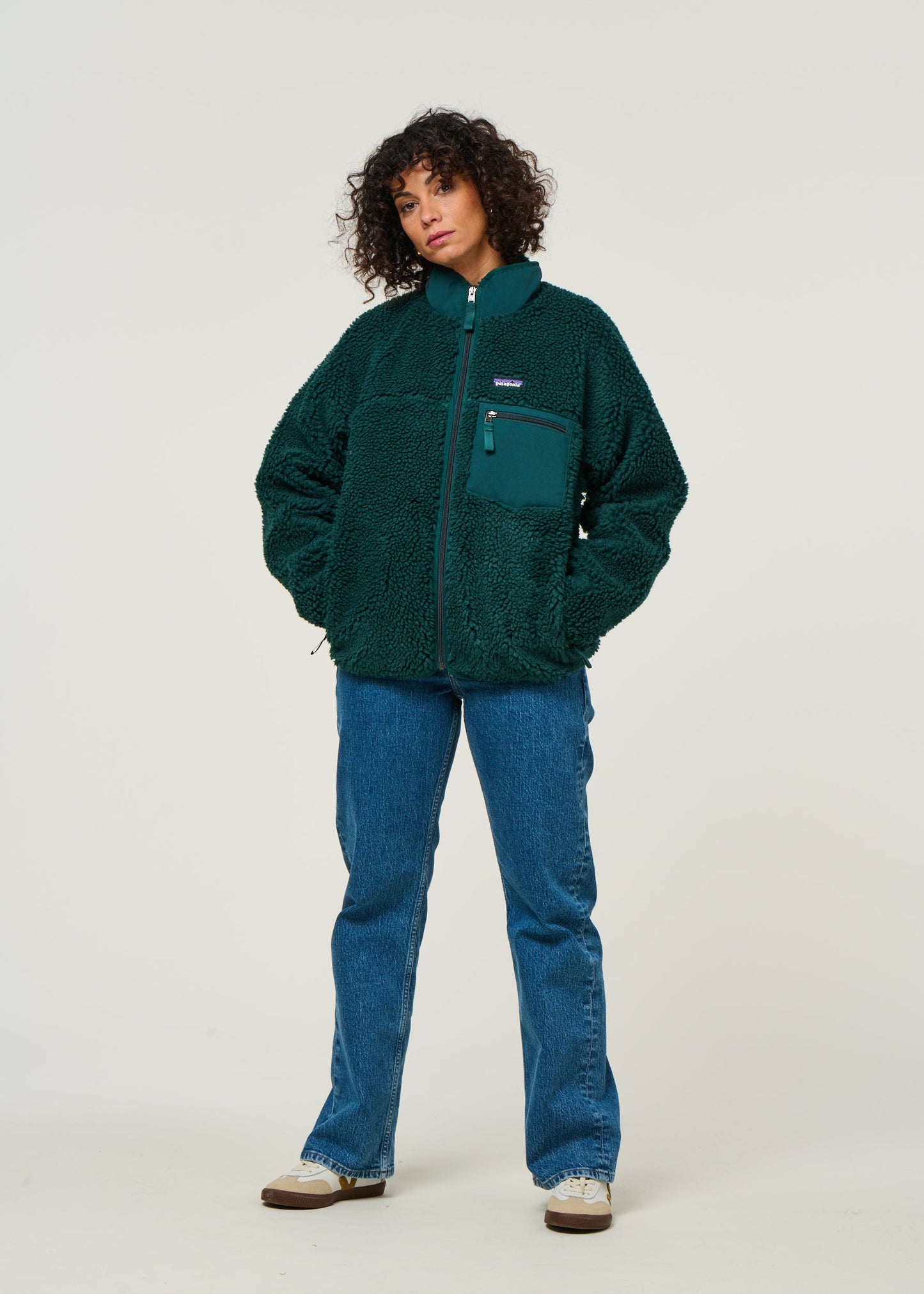 Veste polaire en matière recyclée | turquoise "w's classic retro-x jkt - casg"