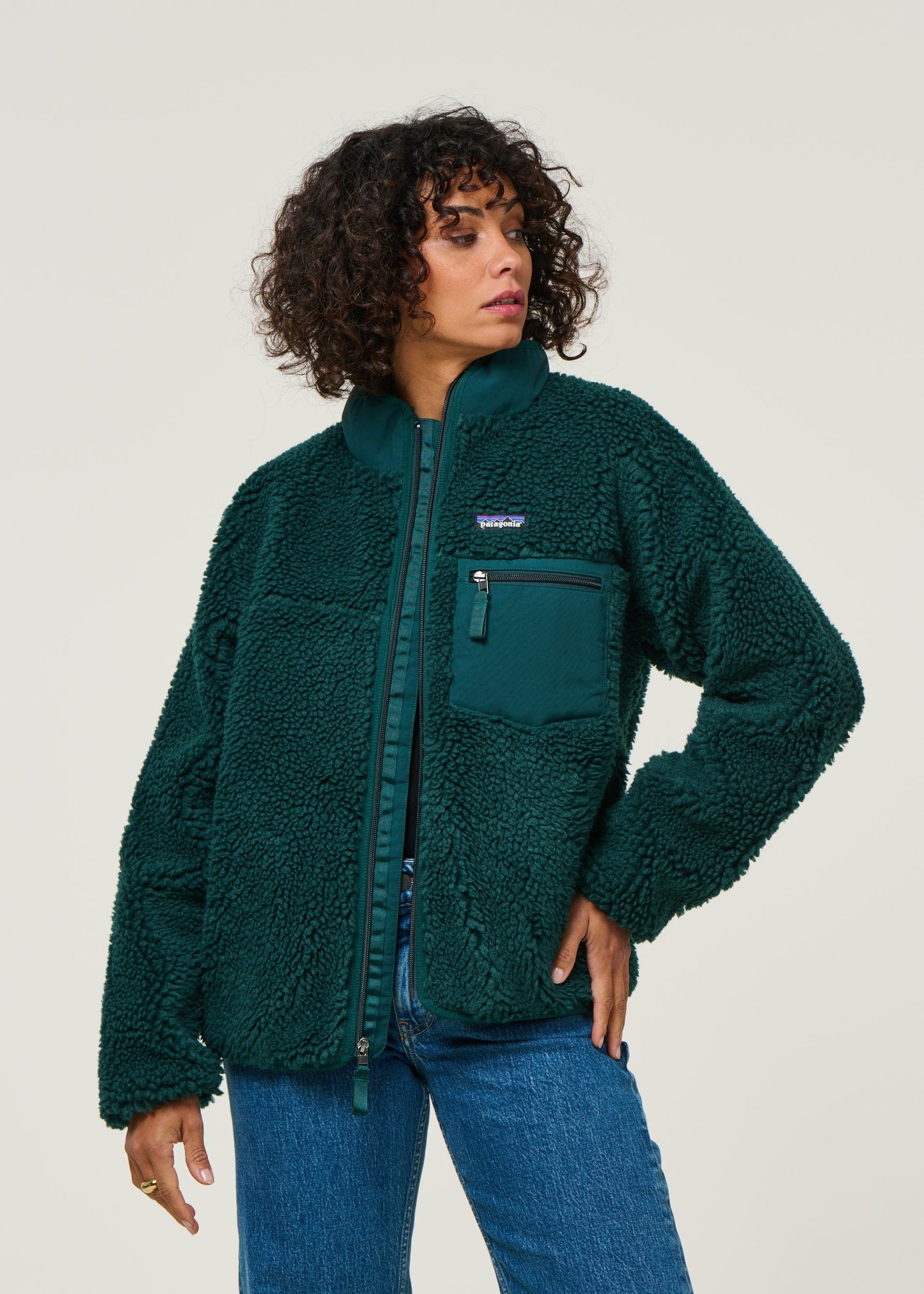 Veste polaire en matière recyclée | turquoise "w's classic retro-x jkt - casg"