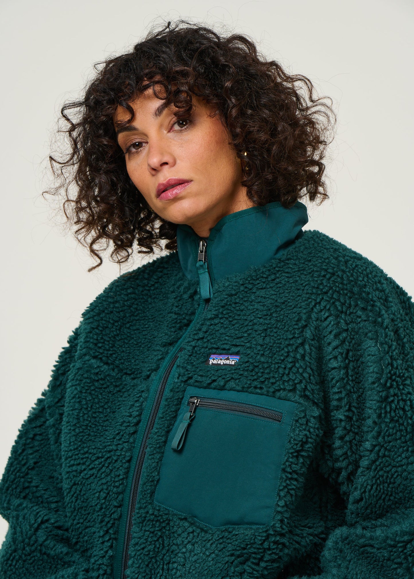 Veste polaire en matière recyclée | turquoise "w's classic retro-x jkt - casg"