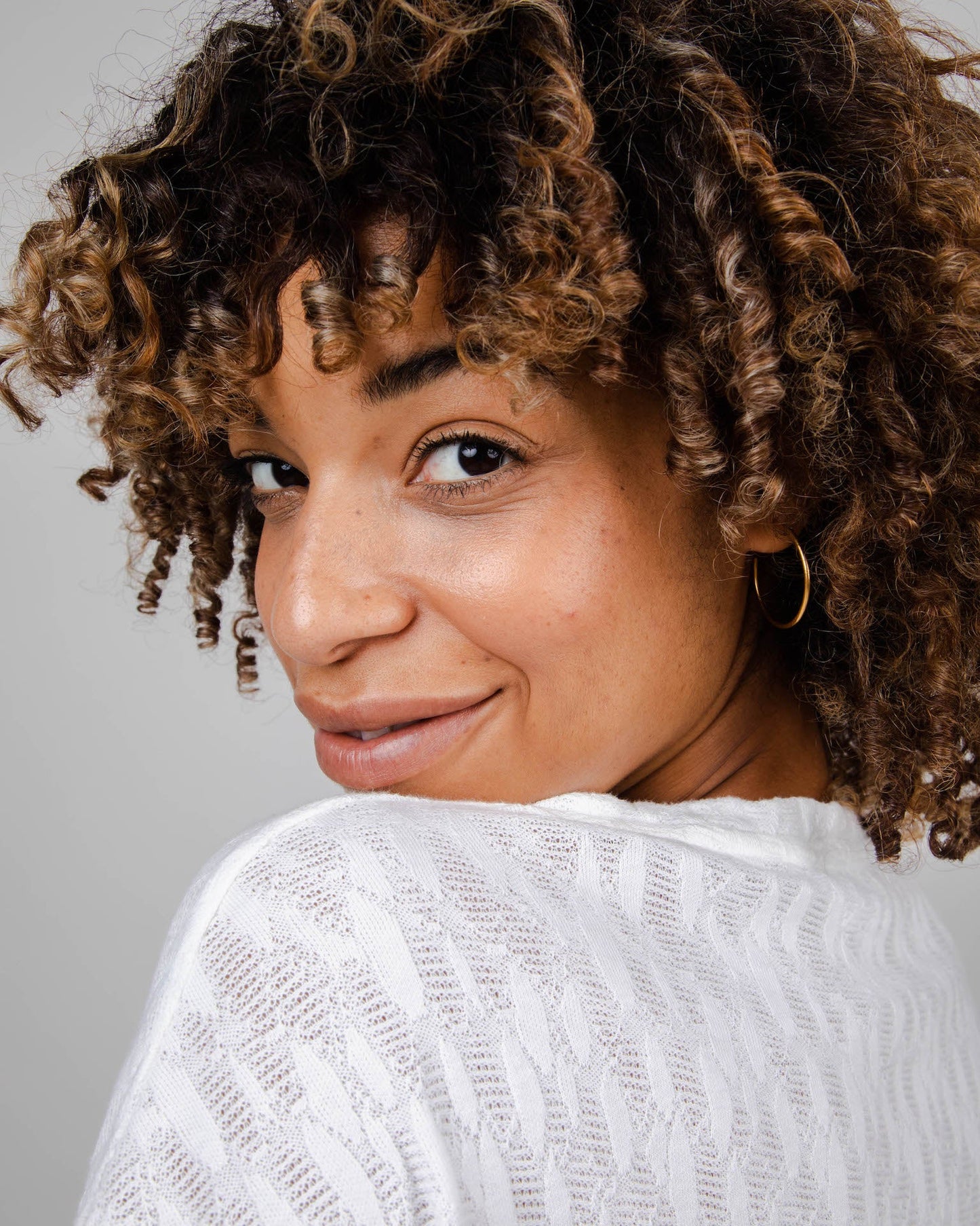 T-shirt blanc en dentelle de coton bio - lace oversize tee white