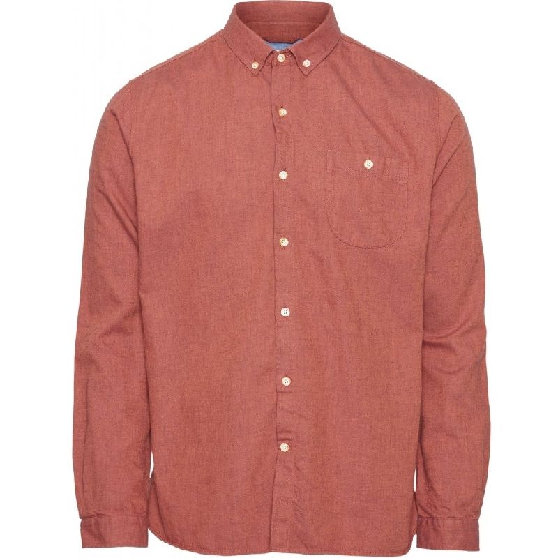 Chemise en flanelle rouge en coton bio - Elder