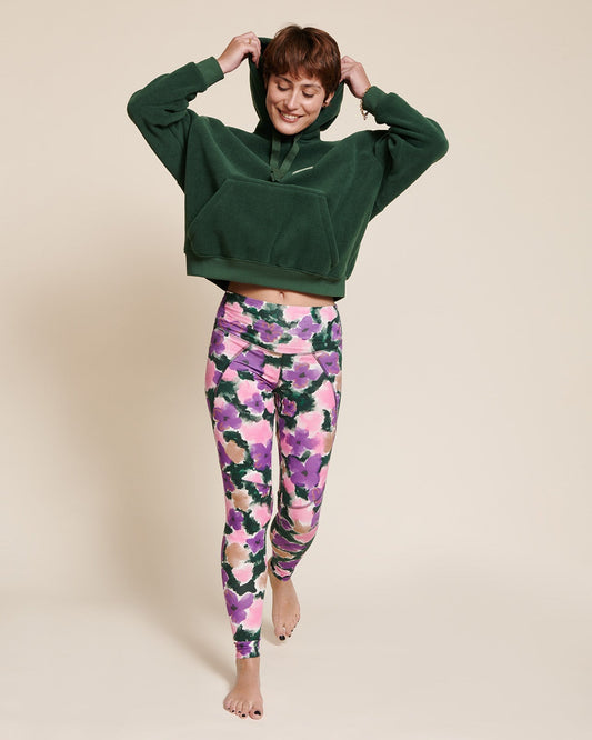 Legging à motifs en coton bio | Motifs floraux "loulou flower thérapie"