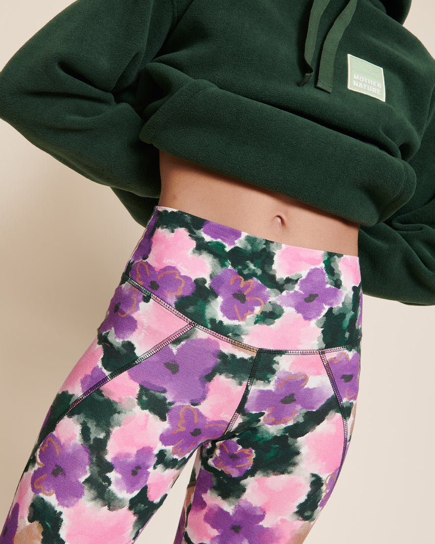 Legging à motifs en coton bio | Motifs floraux "loulou flower thérapie"