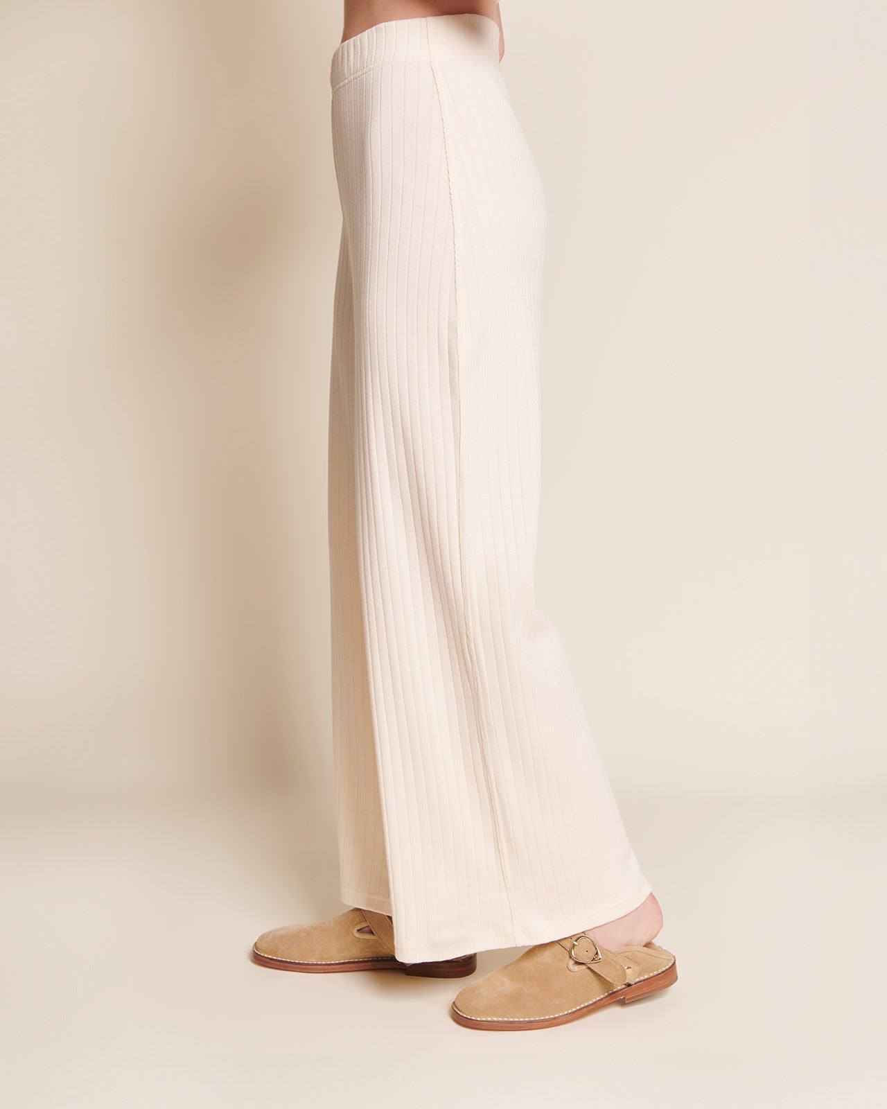 pantalon en coton bio | écru "pauline"