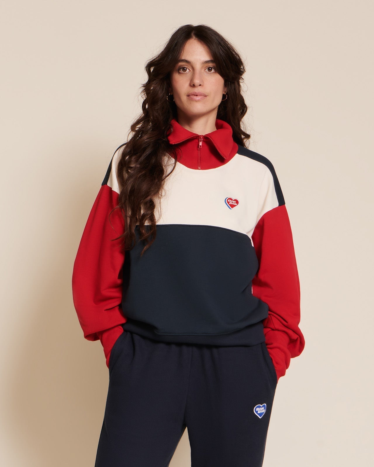 Sweat en coton bio | multicolore "sundance"