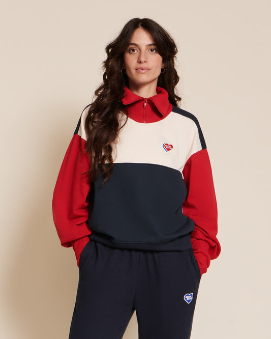 Sweat en coton bio | multicolore "sundance"