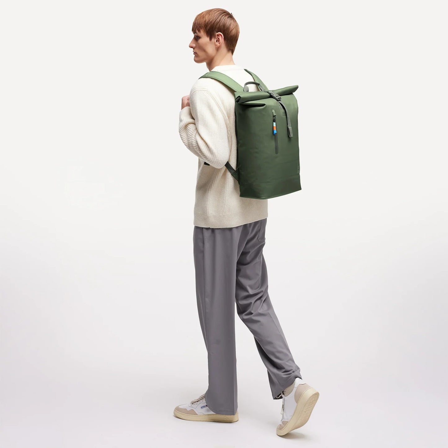 Sac à dos imperméable 26L en matière recyclée | vert "ROLLTOP LITE 2.0 algae"