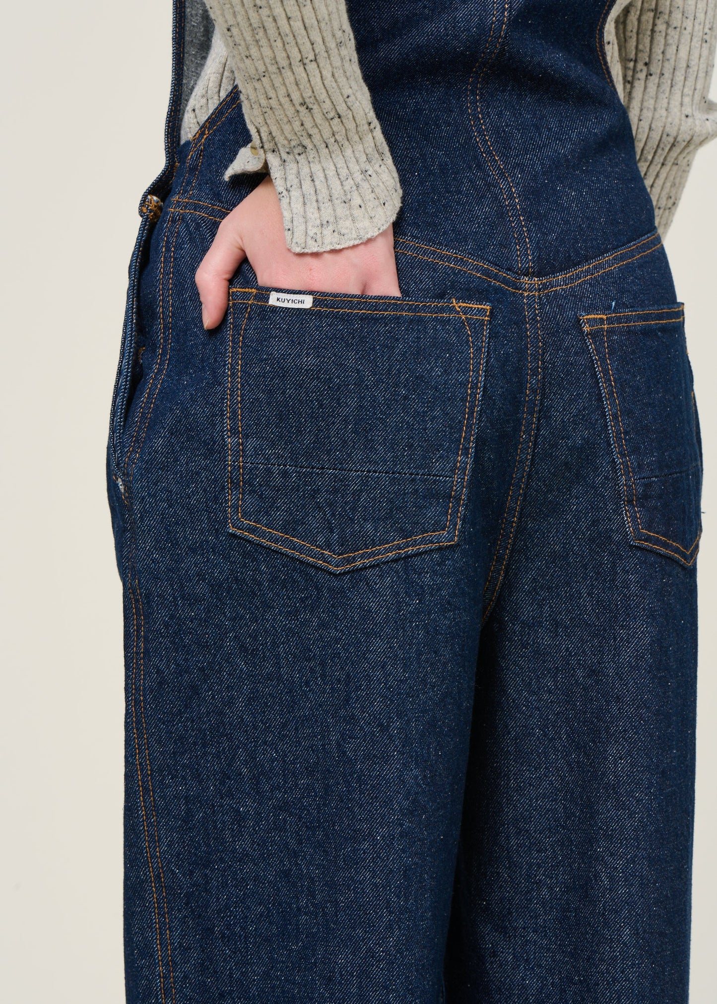 Salopette jean en coton bio | bleu "jonna dungaree - deep blue"