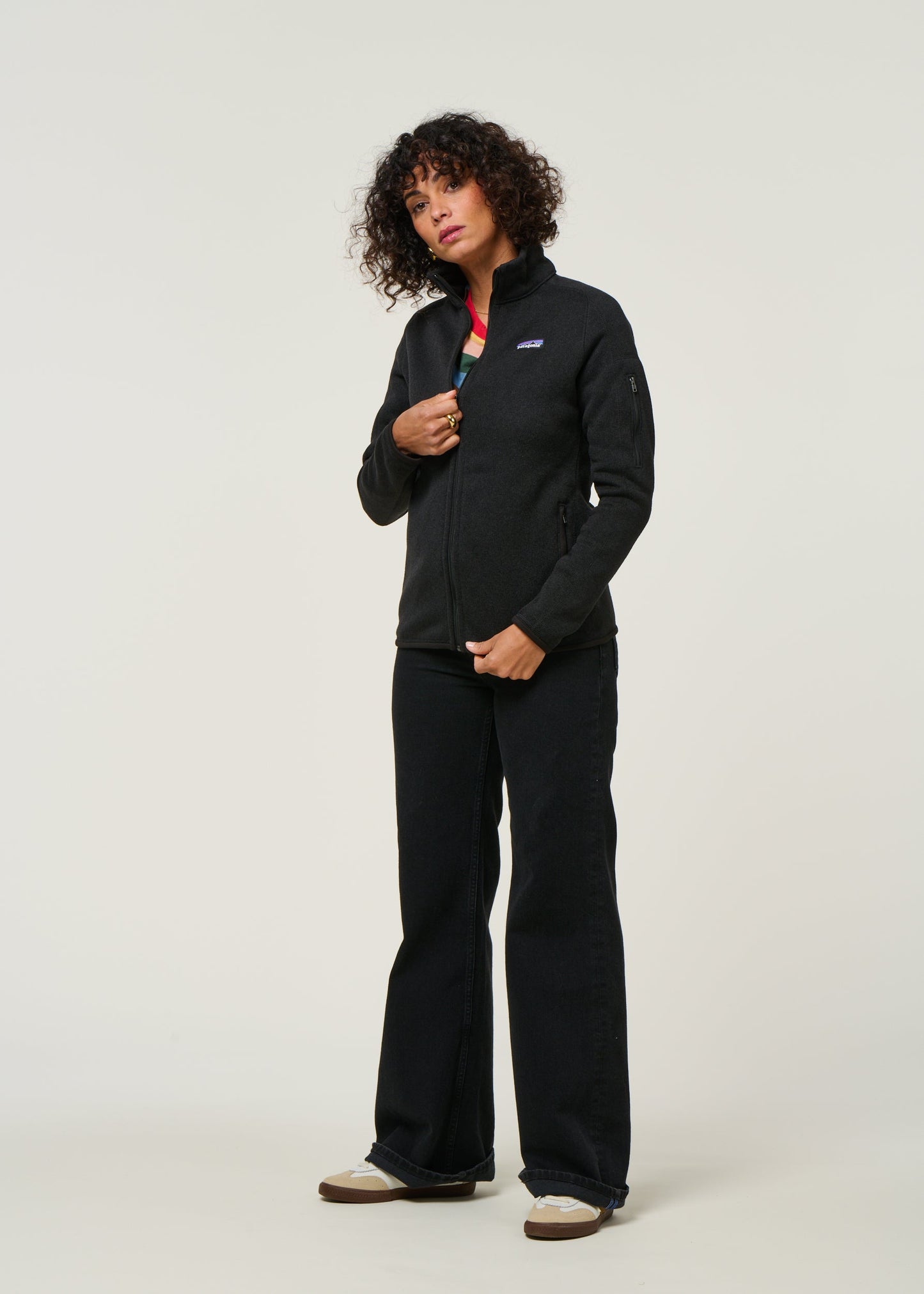 Veste polaire en matière recyclée | noir "w's better sweater jkt - blk"