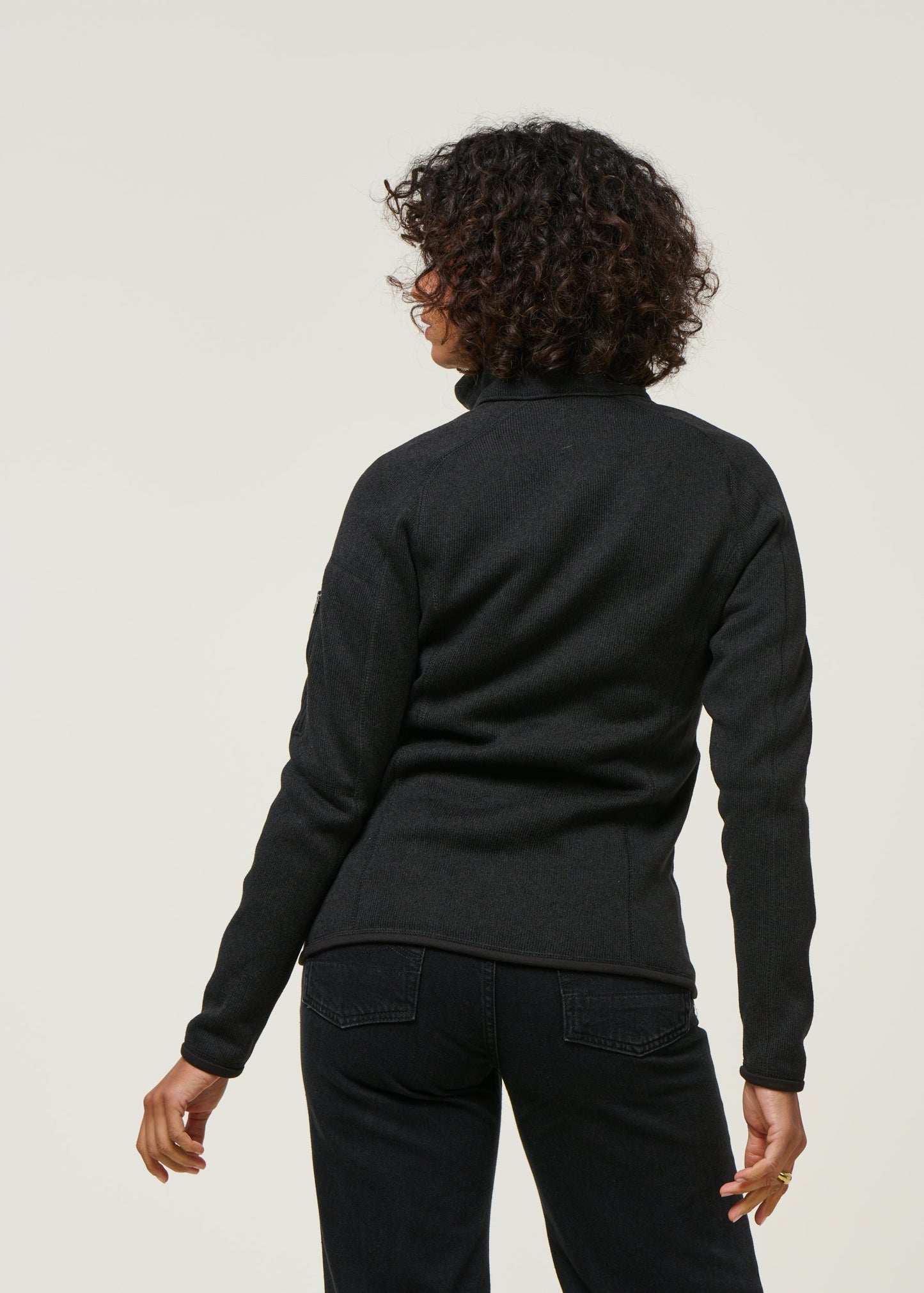 Veste polaire en matière recyclée | noir "w's better sweater jkt - blk"