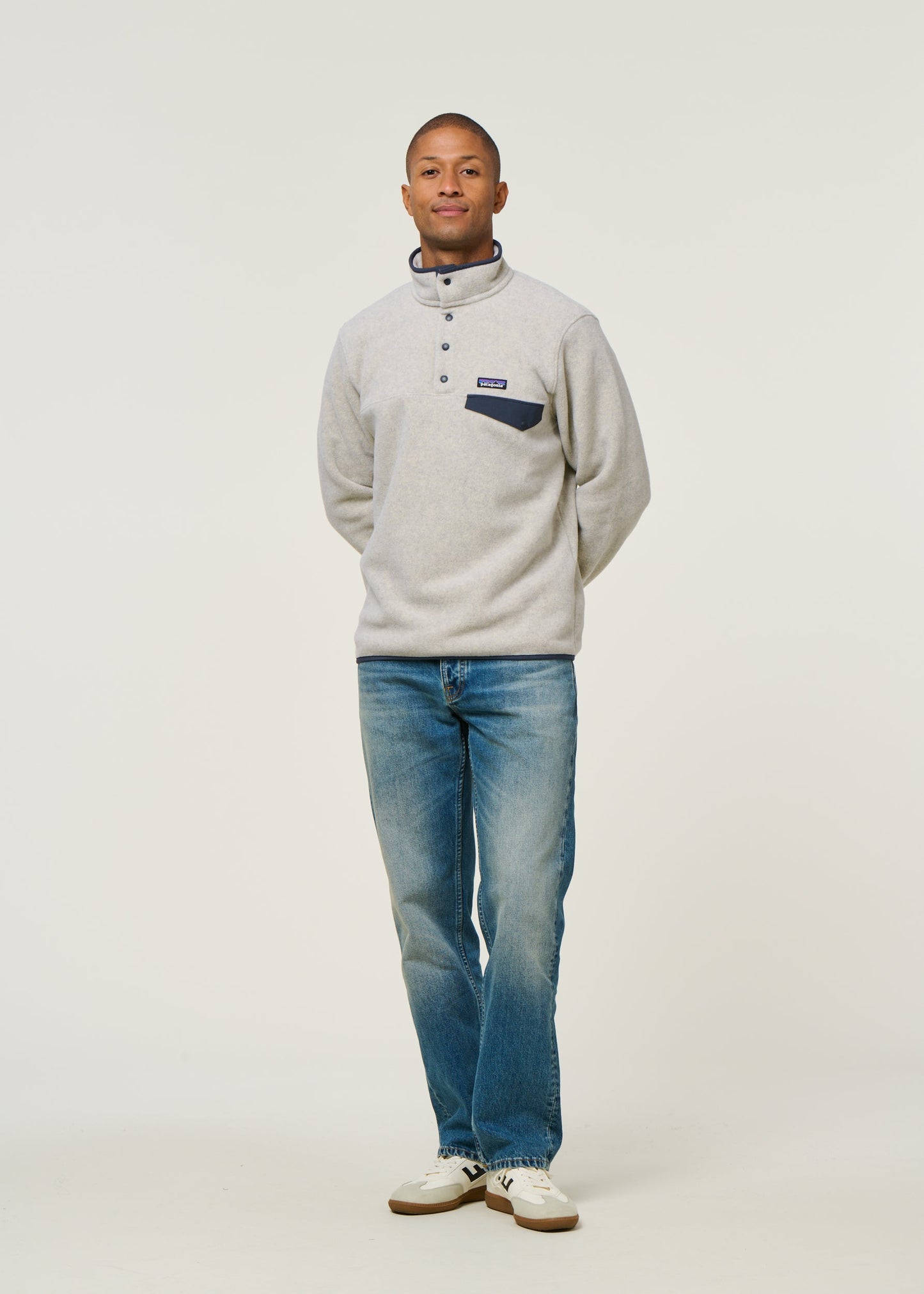 Polaire en matières recyclées | beige "wynch snap-t- otsm"