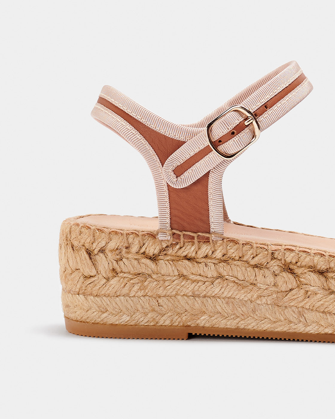 Espadrilles en cuir certifié | beige