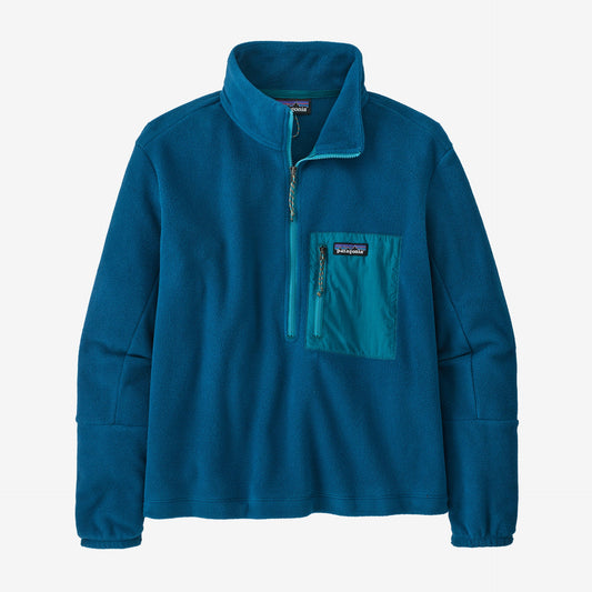 Polaire col zippé en matière recyclée | Bleu "microdini 1/2 zip lagom blue"