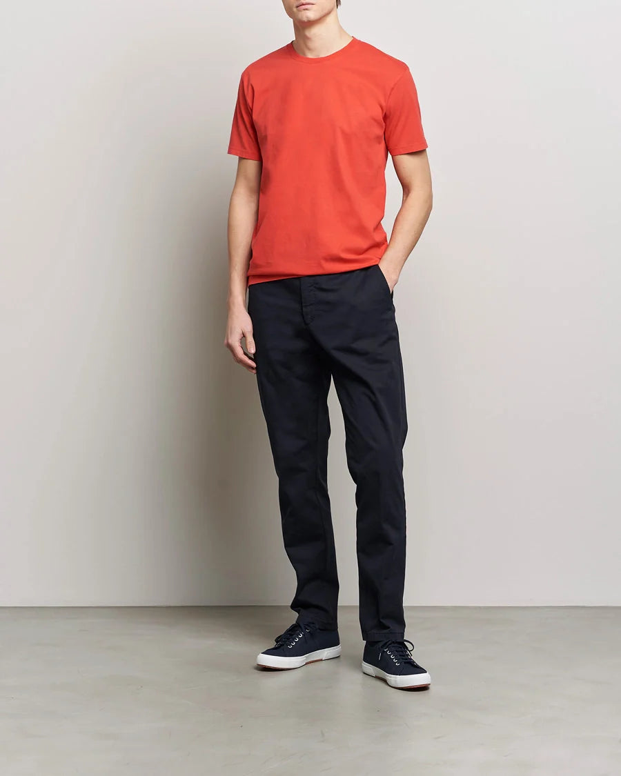 T-shirt en coton bio | rouge "red tangerine"