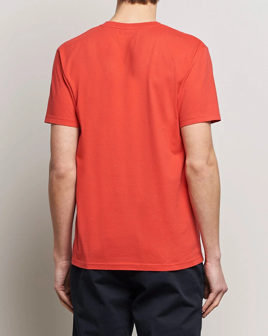 T-shirt en coton bio | rouge "red tangerine"