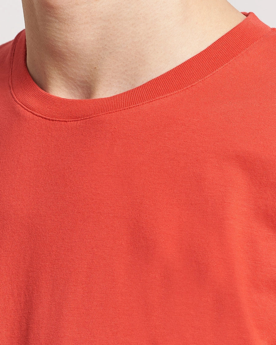 T-shirt en coton bio | rouge "red tangerine"