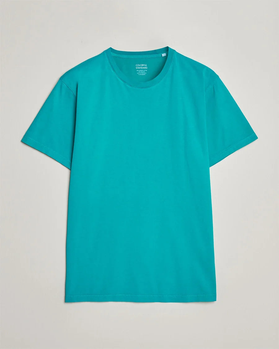 T-shirt en coton bio | bleu turquoise "tropical sea"