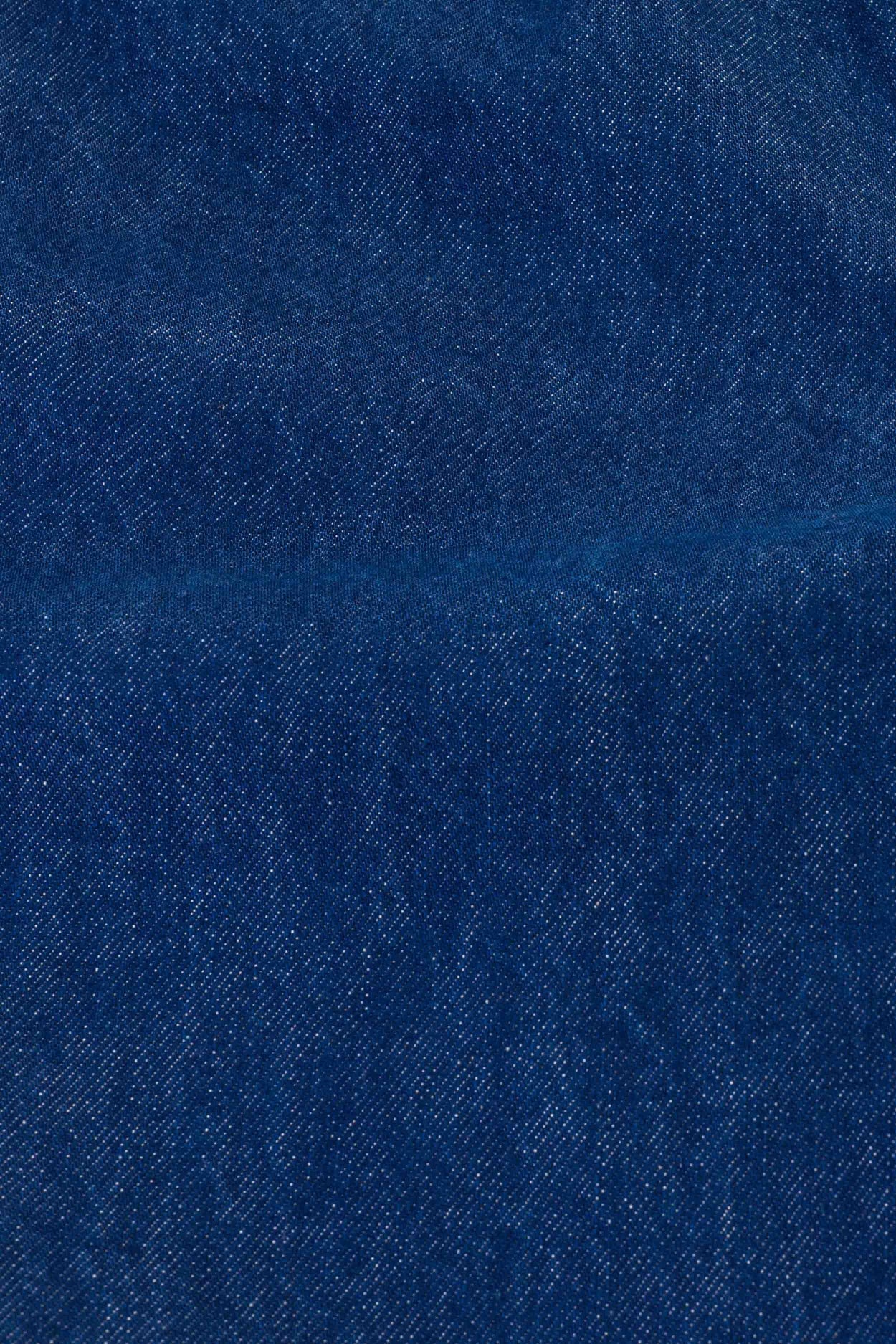Jean ample en coton bio et recyclé | Bleu indigo "elisabeth cropped stanley space blue rinse"