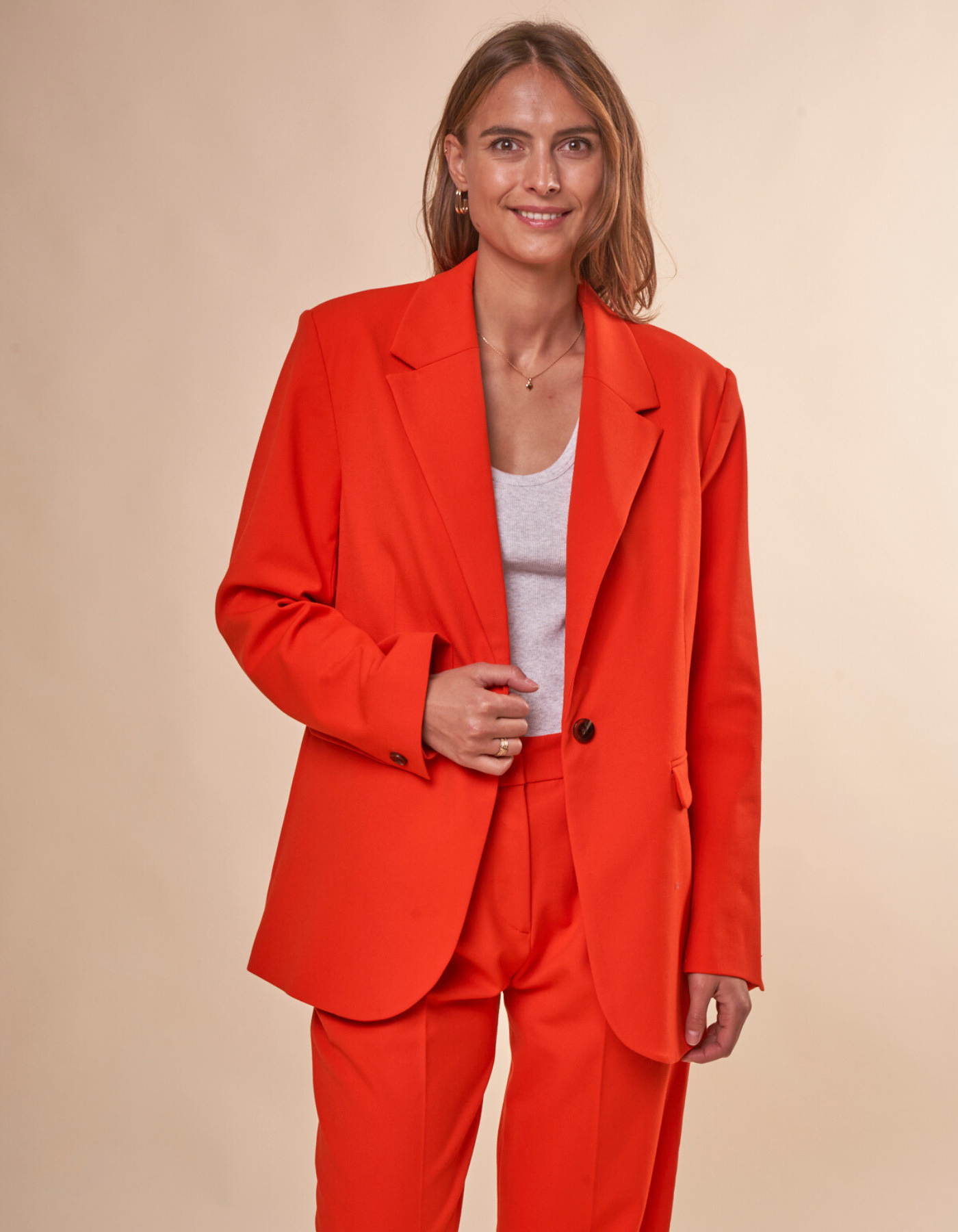 Blazer en recyclé et ecovero | Orange "haven blazer orange"