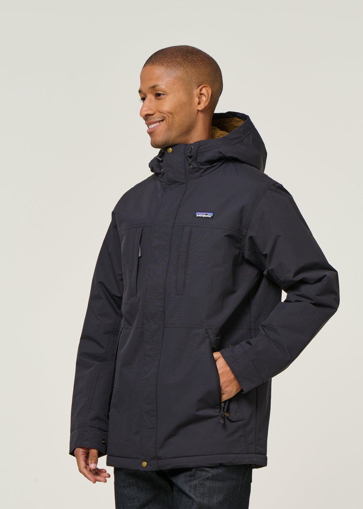 Parka à capuche en matière recyclée | noir "isthmus parka - inbk"