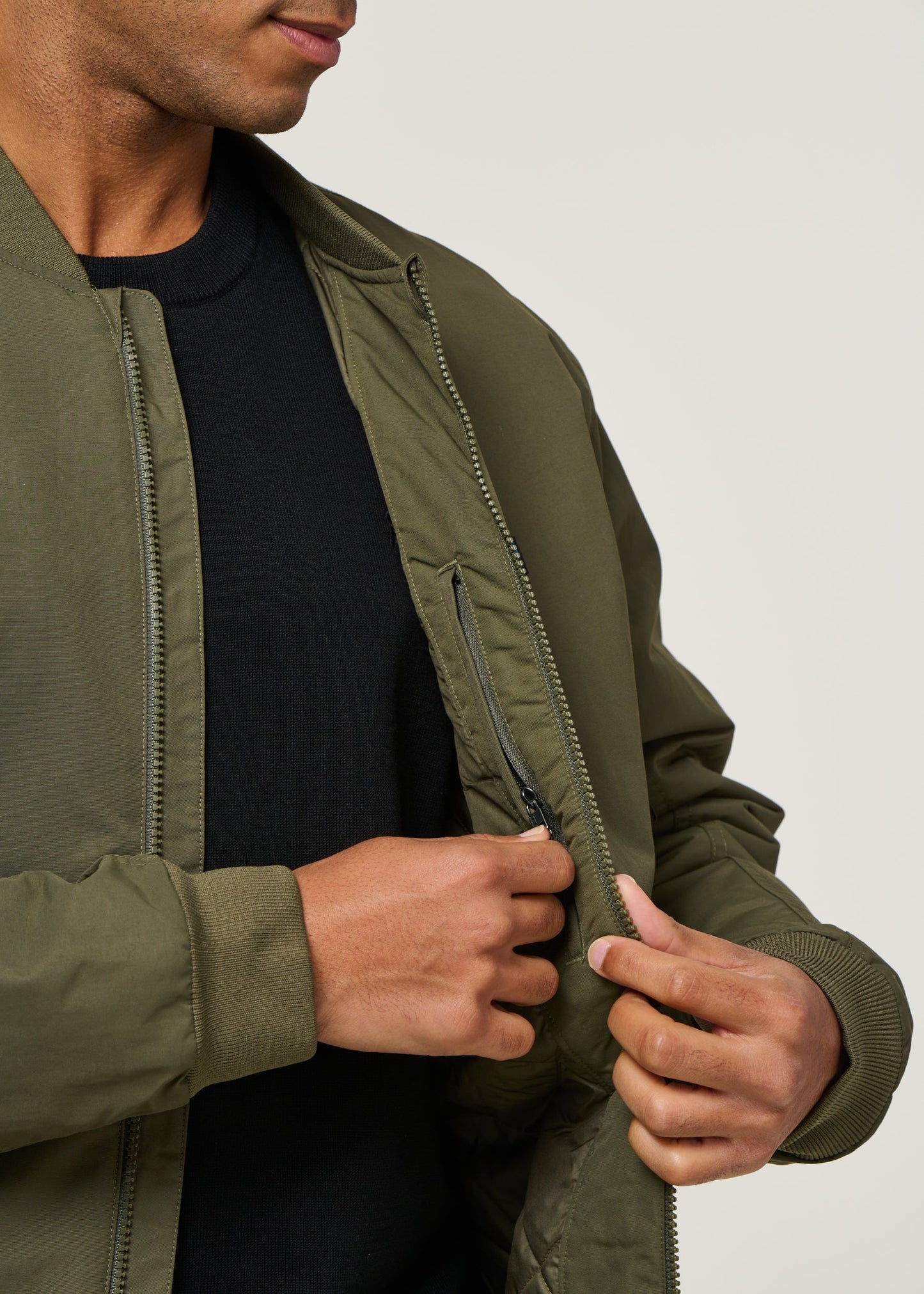 Blouson en matière recyclée | vert "isthmus deck jkt - bsng"