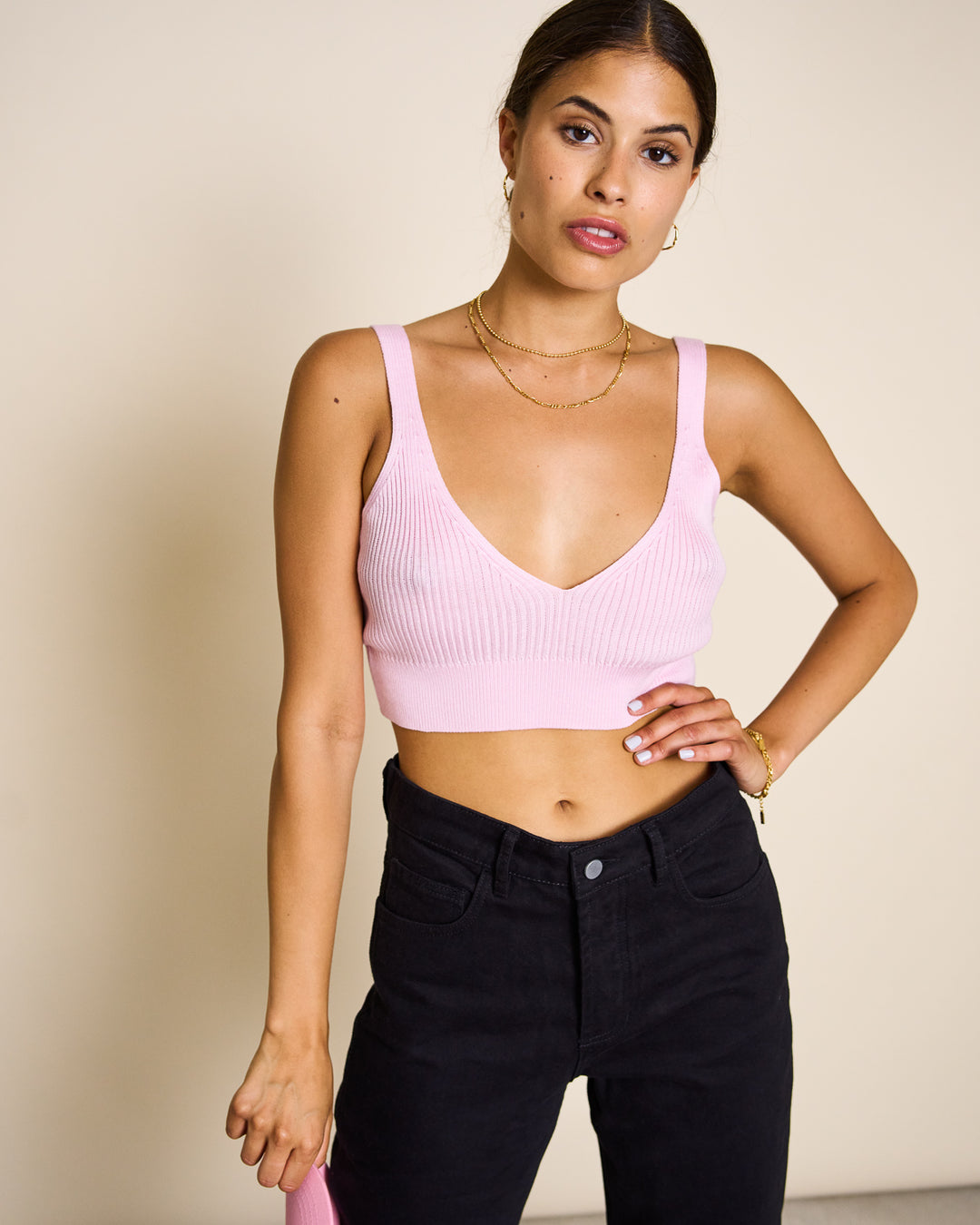 Bralette rose en EcoVero - BEJA candy