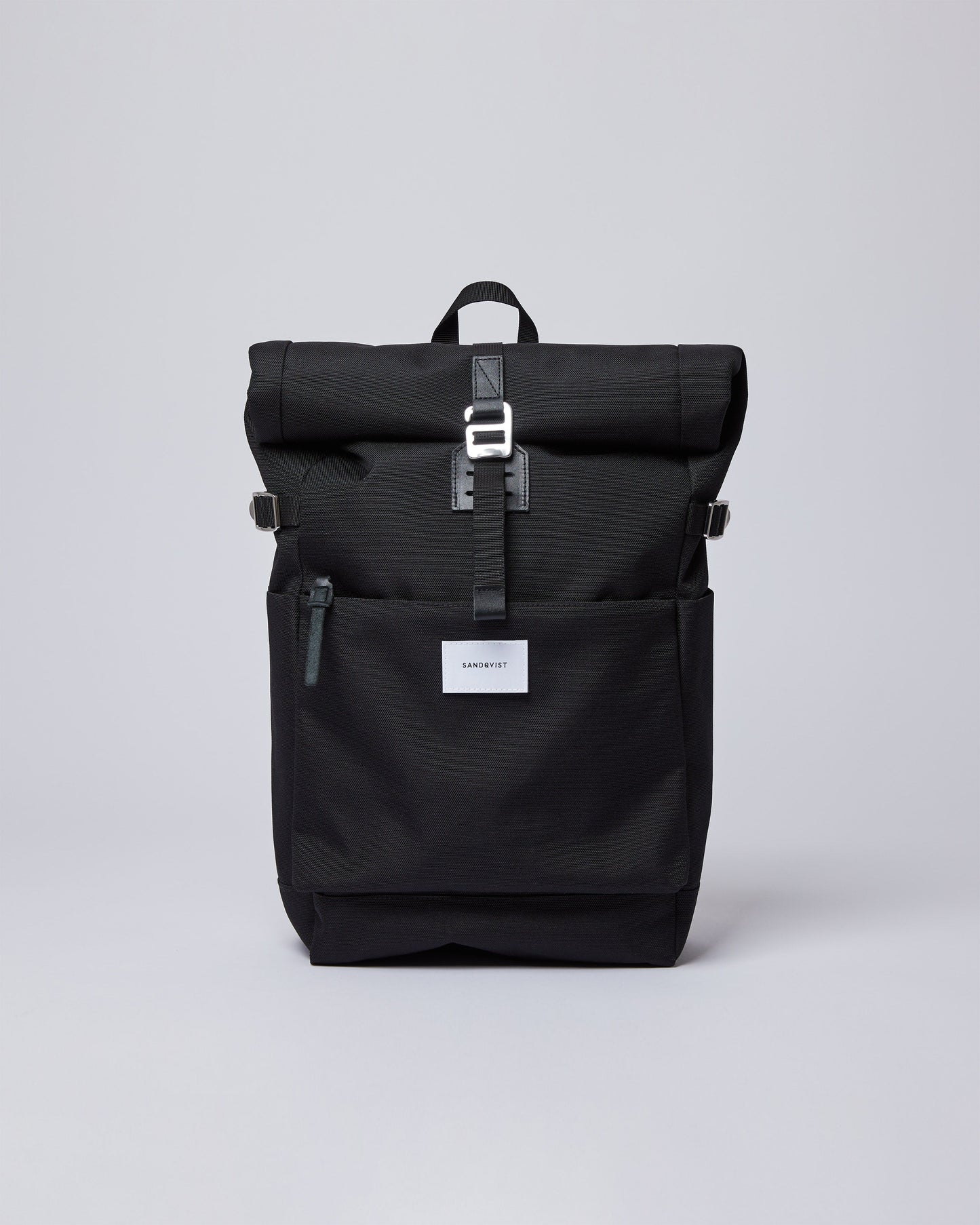 Sac à dos rolltop en matière recyclée | noir "Ilon black"