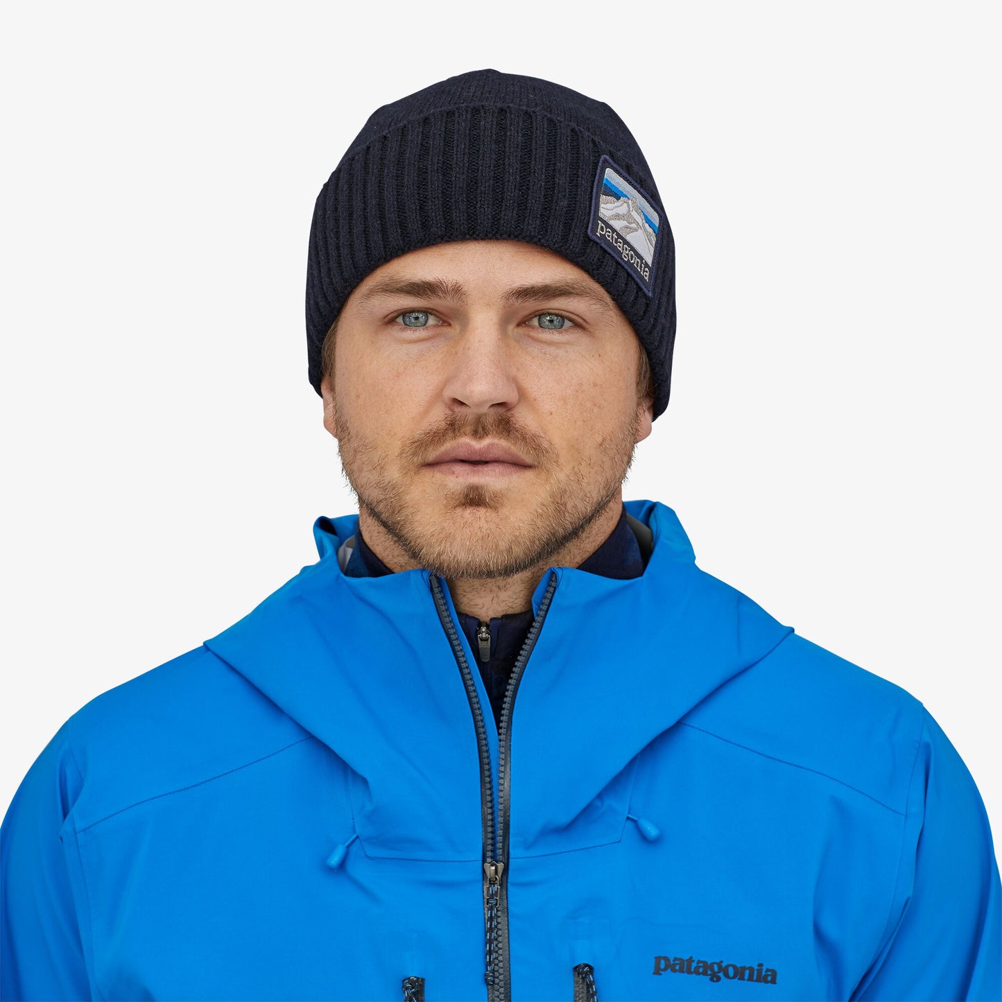 Bonnet marine en laine et nylon recyclé - brodeo beanie