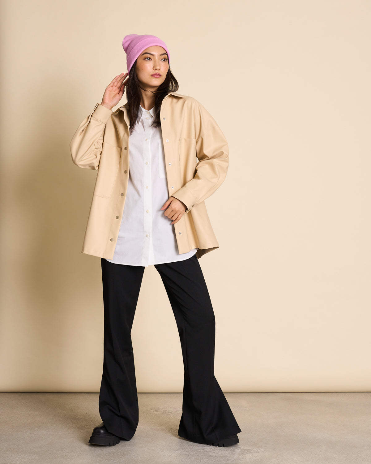Bonnet en coton bio | Rose "brooklyn hot pink"