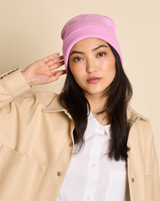 Bonnet en coton bio | Rose "brooklyn hot pink"