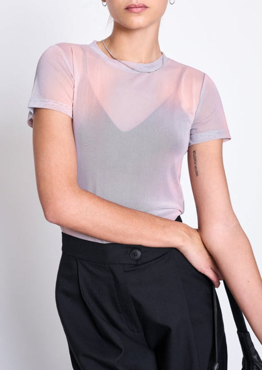 Top en polyester recyclé | multicolore "evie aurora print"